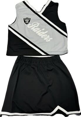 las vegas raiders embroidered cheerleader cheer uniform  tags pick