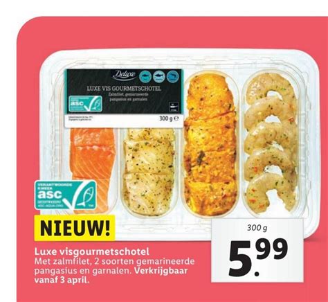 Luxe Visgourmetschotel 300 G Aanbieding Bij Lidl