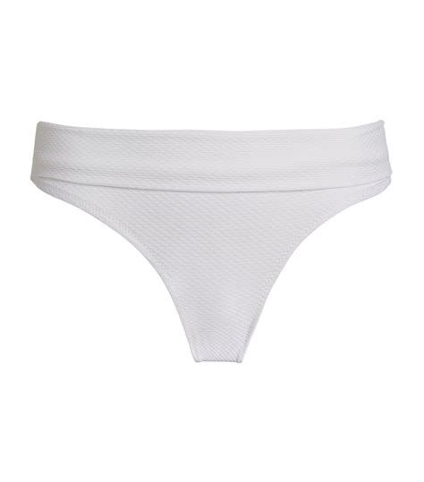 Womens Heidi Klein White Foldover Bikini Bottoms Harrods Us