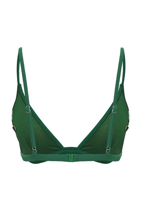 TRENDYOLMİLLA Yeşil Üçgen Dokulu Core Bikini Üstü TBESS25BU00042 Fiyatı Yorumları Trendyolmilla