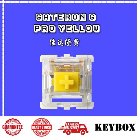 Gateron G Pro Yellow For Mechanical Keyboards Switch (FACTORY LUBED ...