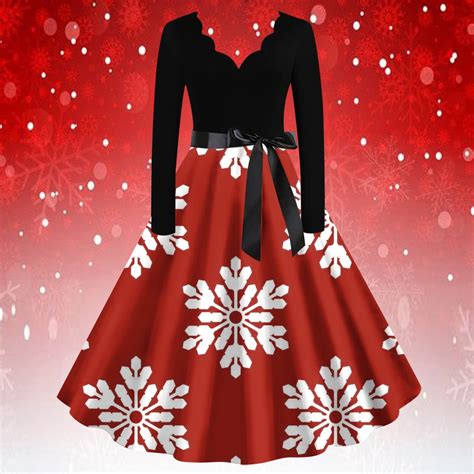 Black And Friday Deal 2024 Clearance Under 5 00！ Christmas Dresses For Women Clearance Sale