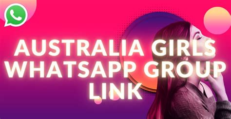 200 Active Australia Girl WhatsApp Group Links Updated List