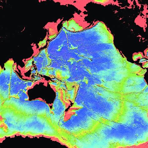 An ocean basin cross section illustrating the realms and zones of the ...