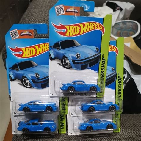 HOT WHEELS PORSCHE 風火輪保時捷 Turbo RSR 藍色藍色 HW City 蝦皮購物