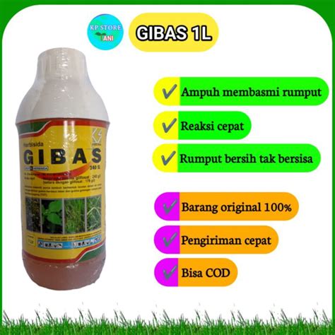 Jual Herbisida Gibas L Herbisida Racun Sistemik Untuk Rumput Liar