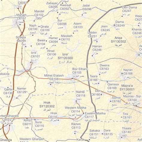 Southern Syria Reference Map Map By Un Ocha Regional Office For The