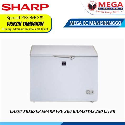 Jual Chest Freezer Sharp Frv Kapasitas Liter Shopee Indonesia