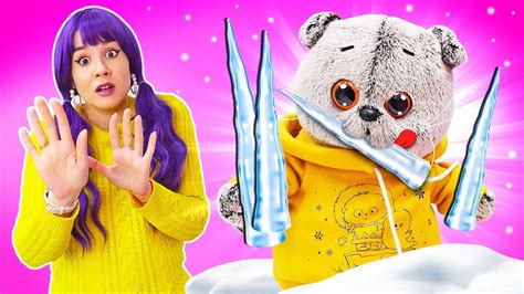 Кот Басик наелся сосулек 🥶☃️ Видео для детей про мягкие игрушки Basik ...