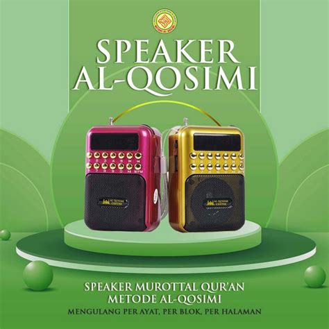 Jual AL AKRAM SPEAKER AL QURAN HAFALAN METODE AL QOSIMI EDISI KHUSUS