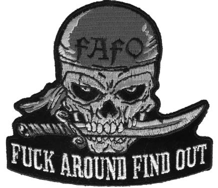 Fuck Around Find Out Skull Patch Skull Patches By Ivamis Patches