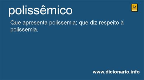 O Que É Polissêmico