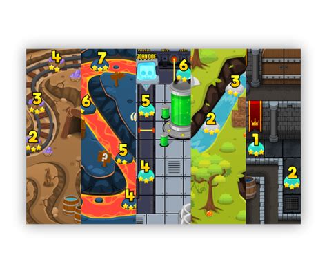 5 Pack Of Game Level Maps Game Art Partners