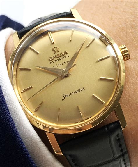 メンズ ヤフオク OMEGA TURLER SEAMASTER オートマチック 金無垢 クリックポ