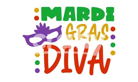 Mardi Gras Diva SVG Cut File Crafty