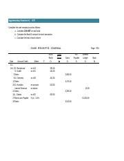 Se Crj Xlsx Supplementary Exercise Hst Complete The Cash