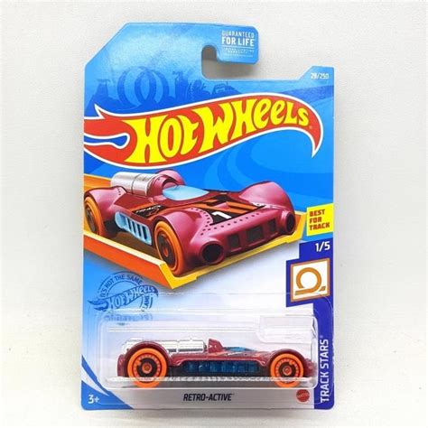 Jual Hotwheels Hot Wheels Retro Active Merah Track Racing Original Mattel Shopee Indonesia