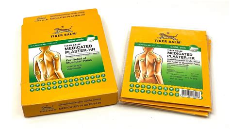 lock drážka trieda tiger balm medicated plaster cool zdravý rozum