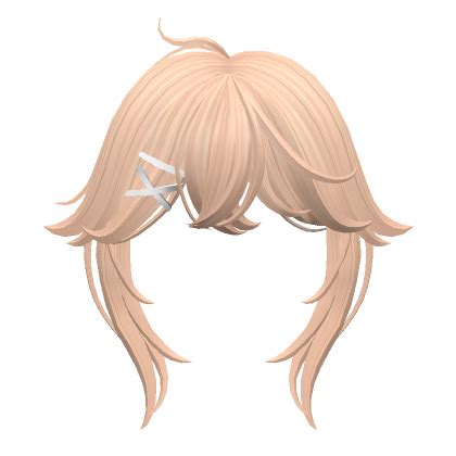 Anime Bangs With Hair Clips Blonde Roblox