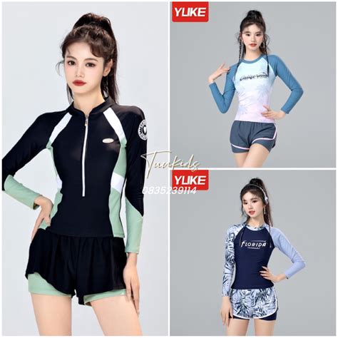 Mua Bikini đồ bơi dài tay cao cấp đồ bơi nữ dài tay hàng quảng châu giá rẻ nhất TecKi Vn