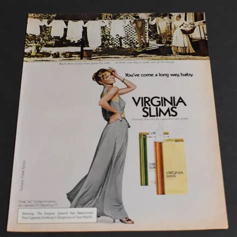 1978 PRINT AD Sexy Heels Long Legs Fashion Lady Blonde Virginia Slims Long Way 10 48 PicClick UK