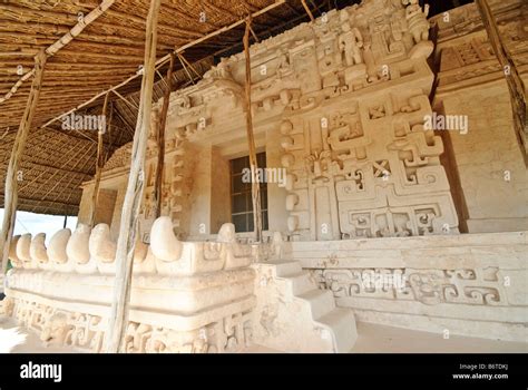 Ancient Mayan Ruins At Ek Balam Near Valladolid Yucatan Mexico Stock