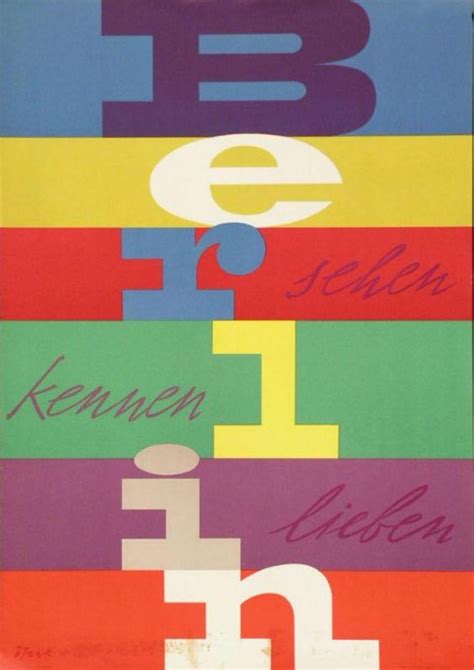 Berlin Sehen Kennen Lieben Works Tourism Posters