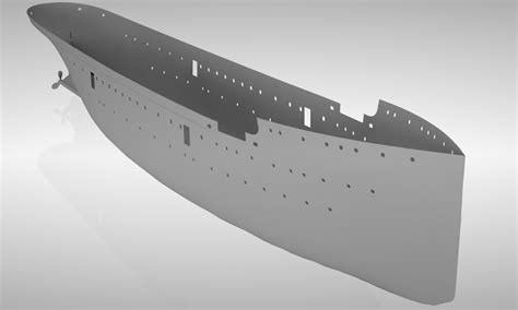 Incomplete Titanic Hull 3d Model
