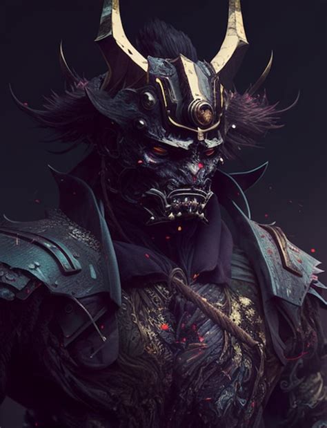 Premium AI Image Hannya Japon Japonesa Samurai Guerrero Ninja Asian