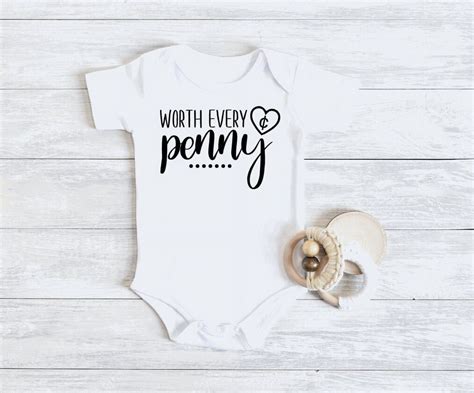 Worth Every Penny Bodysuit, Ivf Baby , Baby Shower Gift, Pregnancy