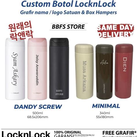 Jual Lock N Lock Dandy Screw Tumbler Termos Ml Ml Hot Cool Lhc Shopee Indonesia