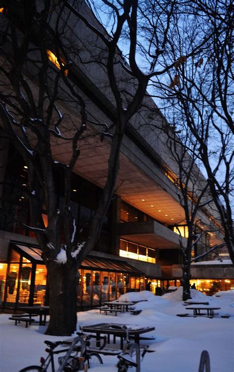 The MIT Campus (The MIT Student Center) under snow, Cambridge, MA ...