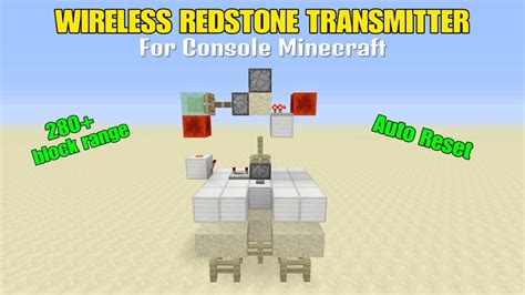 Wireless Redstone Transmitter For Console Minecraft Concept Youtube