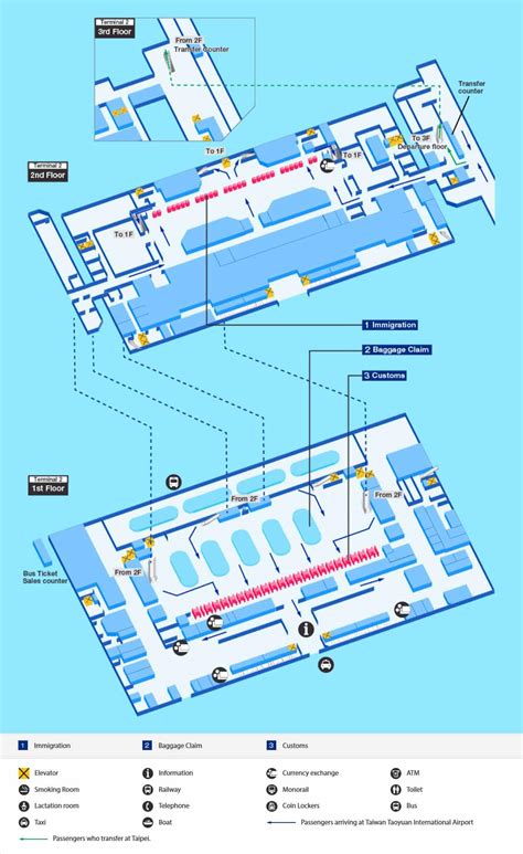 Thông Tin Chi Tiết Sân Bay Đài Loan - Bản Đồ Sân Bay Quốc Tế