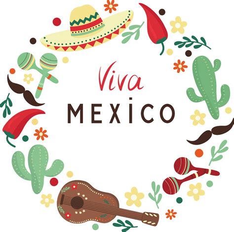 mexican culture clip art set 11745302 Vector Art at Vecteezy