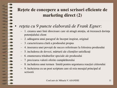 PPT Marketing direct şi tehnici de vânzare PowerPoint Presentation