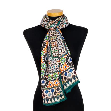 Islamic Art Scarf Munira Unique Scarves And Shawls Munira Leather