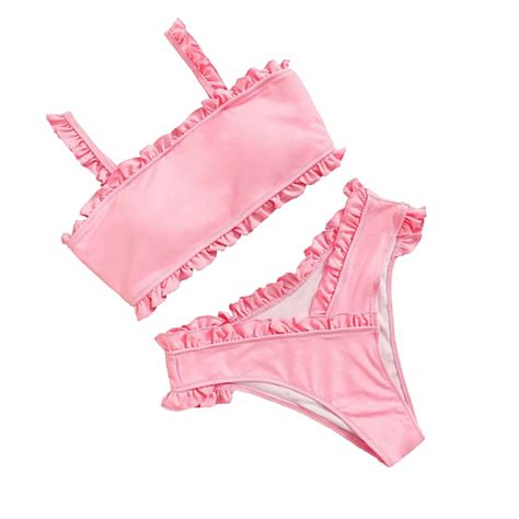 Two Piece Bikini Women Swimsuits Bandeau Swimsuit Oficjalne Archiwum Allegro