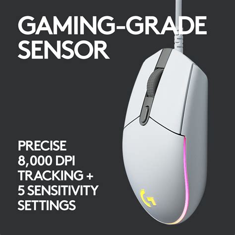 Logitech G102 Lightsync RGB Gaming Mouse - White - Best Deal - South Africa