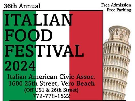 Vero Beach Italian American Civic Association | Italian Food Festival 2024