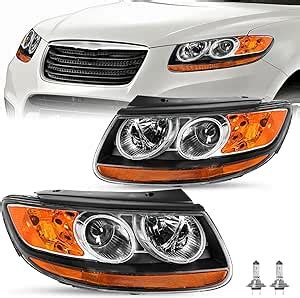 Jsboyat Conjunto De Faros Hal Genos Compatible Con Hyundai Santa Fe