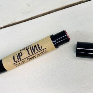 Barely There Nude Lip Tint Natural Shea Butter And Beeswax Lip Gloss Lip Balm Color Mica