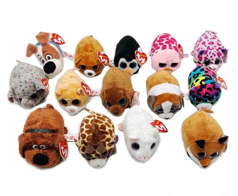 6 Pack Ty Beanie Babies Teeny Tys Plush Animals Random Assortment