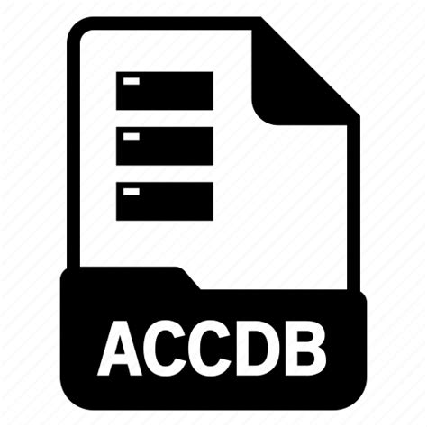 Accdb Database Document File Icon Download On Iconfinder