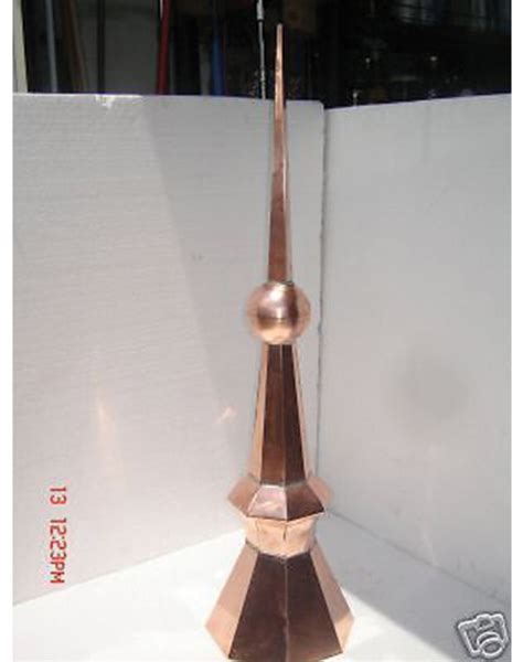 36″ Octagon Copper Finial A Home Of Copper Art