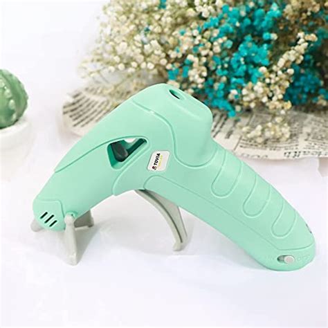 T Tovia Cordless Hot Glue Gun Battery Operated Mini Wireless Rechargeable Hot Melt Gun Kit With