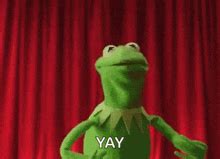 happy kermit  frog gifs tenor