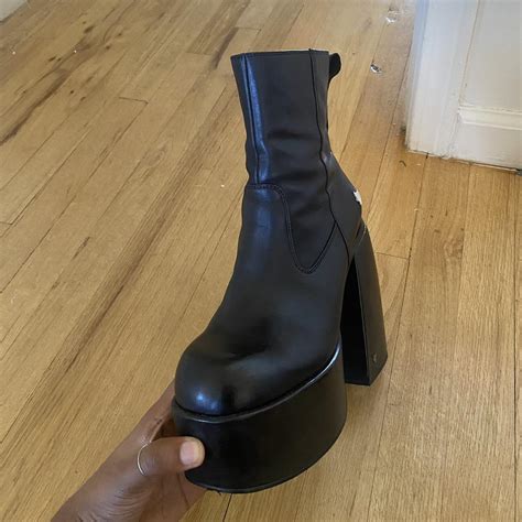 Womens Naked Wolfe Jailbreaker Black Leather Boots Depop