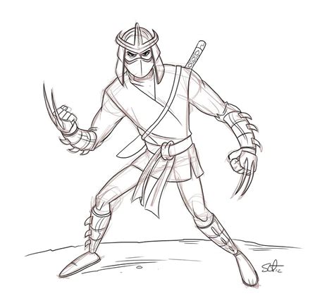 Tmnt Coloring Pages Shredder Machine