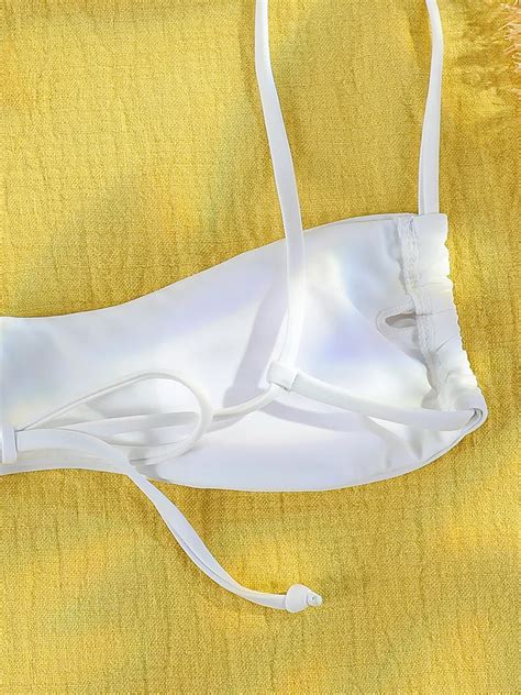 Sexy White High Cut Micro Bikini Free Shipping
